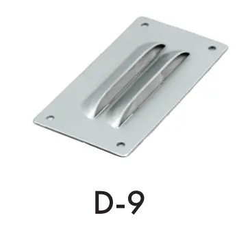 Venttiiliritilä 125 x 65 mm, alumiini