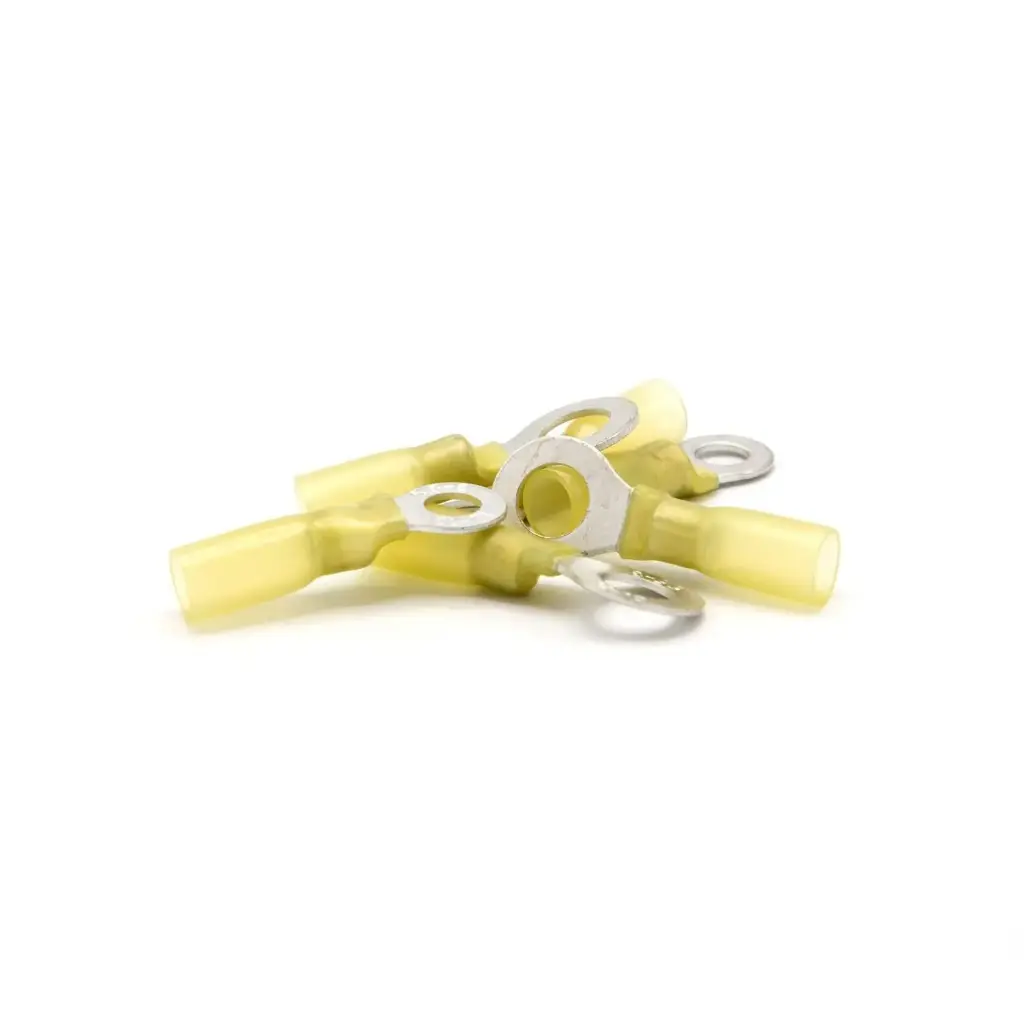 Rengasliitin 4,0–6,0 mm², keltainen, 8,4 mm, 10 kpl
