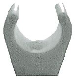 Pidike M2, muovi, 19 mm, valkoinen 