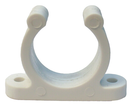 Pidike 15mm, valkoinen muovi 