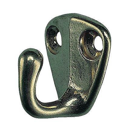 Koukku 25 x 30 mm, kromattu messinki 