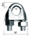 Vaijerilukko 8mm Galv. 0902-0608