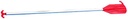 Mela Combi, 150 cm, punainen 80241, varsi 25mm alumiinia