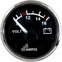 Volttimittari 12 V, musta 