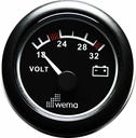 Volttimittari 24V, musta 