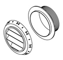 Ilmasuulake 45 astetta valkoinen, 60mm, KW1320205A