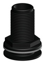 "LÄPIVIENTI 1 1/4"" MUSTA 5090 5090420