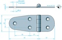 Luukkusarana 81710 40mm, kiillotettu 