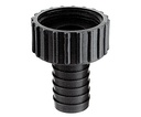 Allassihdin letkukara 25mm letkulle suora 1 1/4 kierre