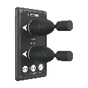 Kaksoisjoystickpaneli 12/24V Side-Power, musta
