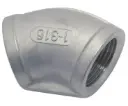 Kulma 45°, naaraskierre 1/2", AISI316