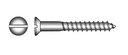 Uppokantaruuvi 3 x 30 mm A4, 8 kpl/rasia