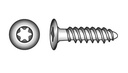 Kansiruuvi Torx 4,8 x 19 mm A4, 15 kpl/rasia