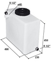 Vesitankki 45 L 230 x 490 x 450
