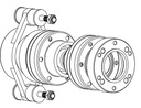 Painelaakeri 108, 20 mm akselille ei sisällä nivelyksikköä