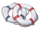 Pelastusrengas 65 x 40 cm, sininen raita
