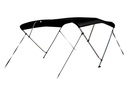 Biminitop deluxe 183x231-243x117cm, musta