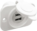 USB pistoke, valkoinen 
