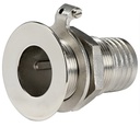 Läpivienti letkukaralla, AISI 316, 1x31 mm 