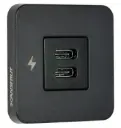 Scanstrut TILE USB-C laturi 12/24V, musta