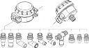 Letkuliitinpari Johnson suodattimeen, 1/2" BSP